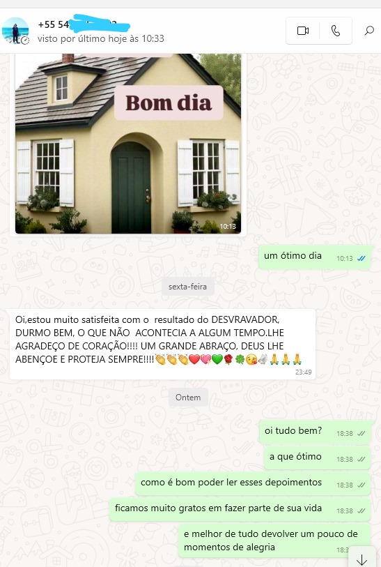 Depoimento WhatsApp